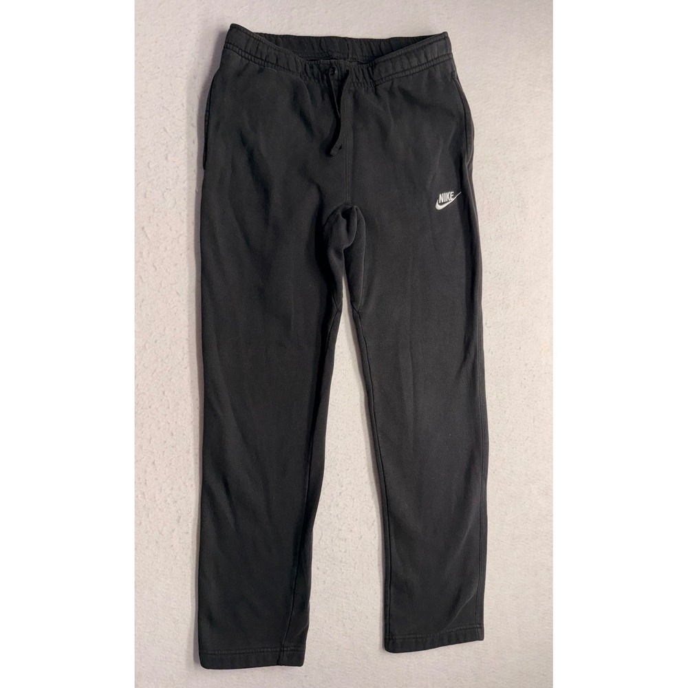 Nike Mens Sportswear Club Fleece Sweatpants Black Straight Leg Size Small